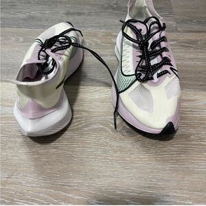 Nike Women’s Lace-Up Running Sneakers - Light Pink & White